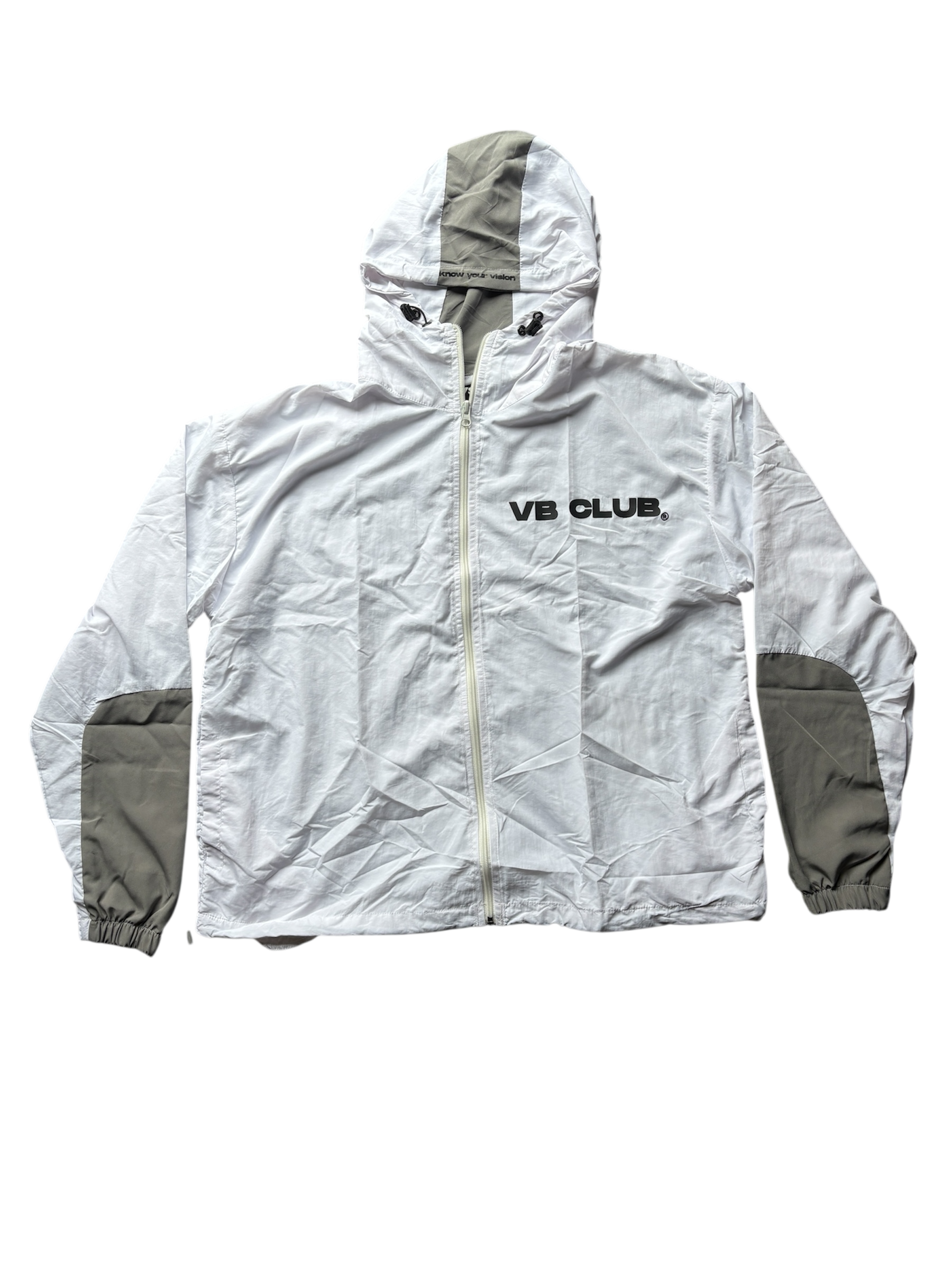 White VB Windbreaker Jacket