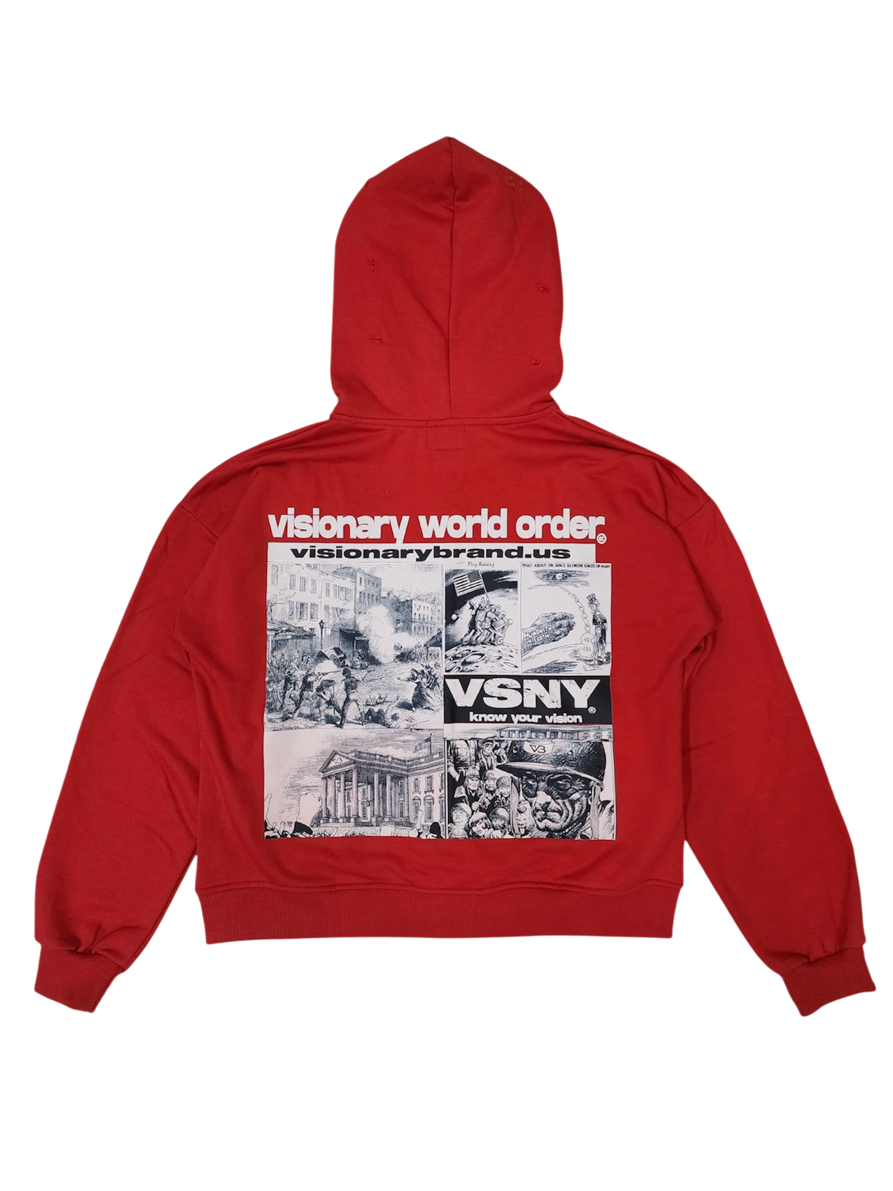 World Order Zip Up (Red)